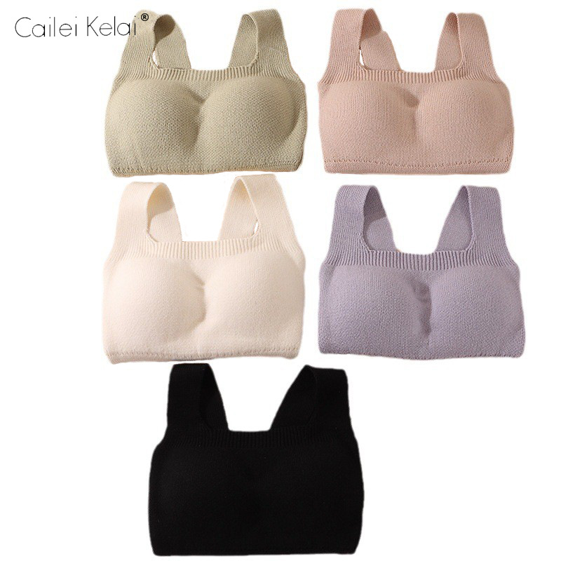 Chaleco térmico de mujer con almohadilla en el pecho Otoño e Invierno lana interior forrada de lana engrosada calefacción térmica inferior ropa interior superior