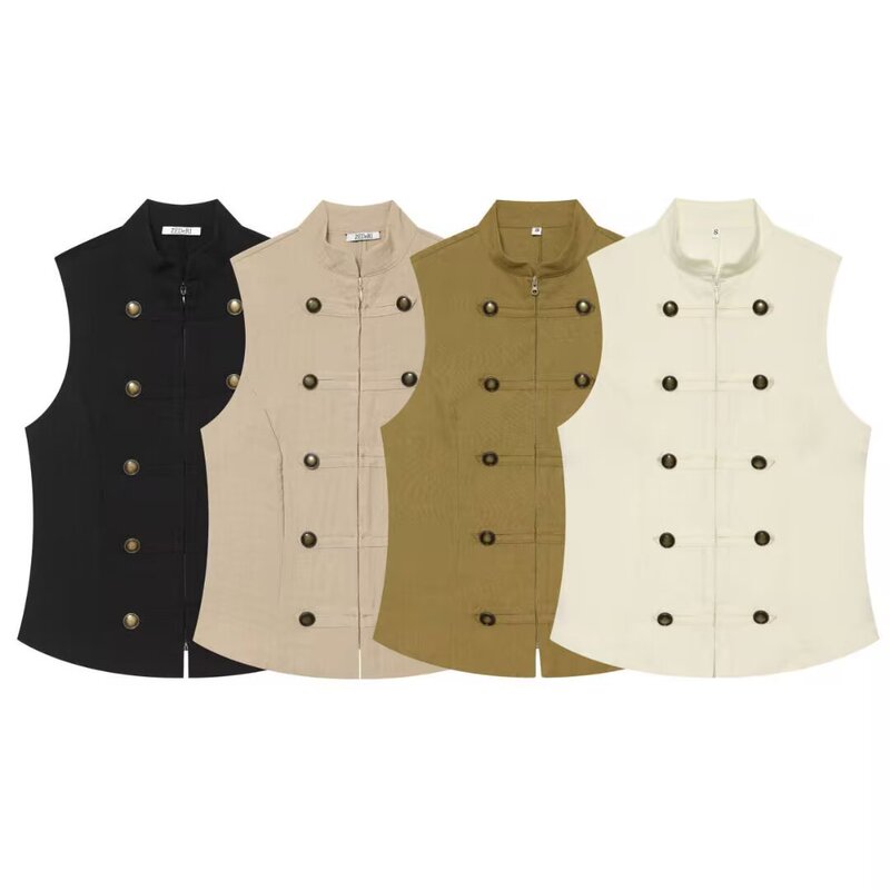 Pb&Za New Summer Style Sleeveless Vest-Style Elegant Workwear Sleeveless Shirt Top 7969223
