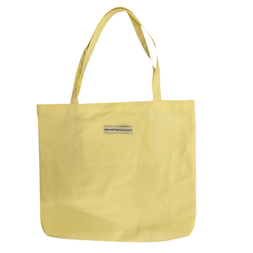 亚马逊跨境货源小鸡黄单肩帆布包女大学生上课包大容量帆布袋批发