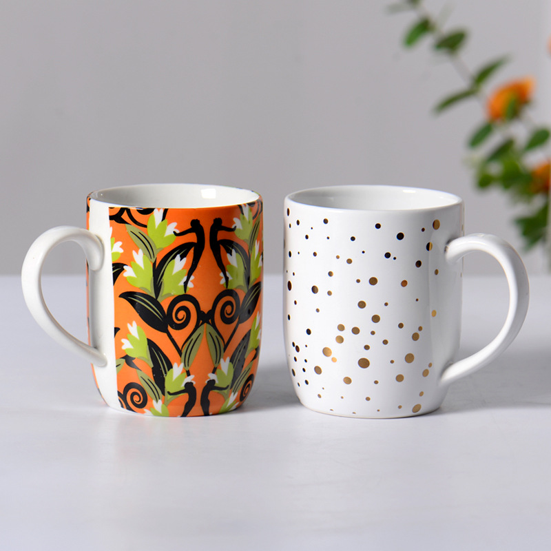 Korean wind ins lindo gordito muñeco de nieve taza de cerámica taza de agua de gran capacidad taza de desayuno con forma de calabaza de barriga grande