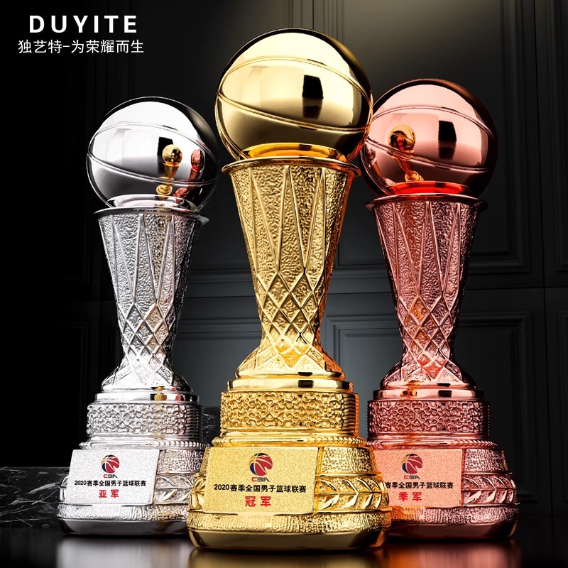 Super trofeo de baloncesto creativo campeón del torneo de fútbol Copa del Mundo recuerdos creativo trofeo