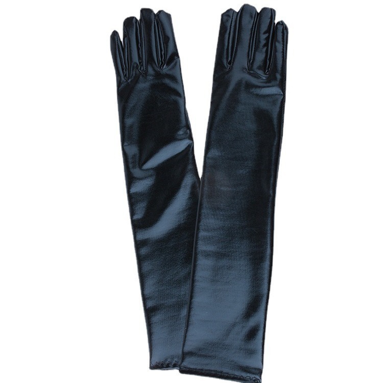 Bronceado de tela moda BOLA DE Halloween guantes de moda guantes de rendimiento de cuero guantes de rendimiento de etapa larga al por mayor