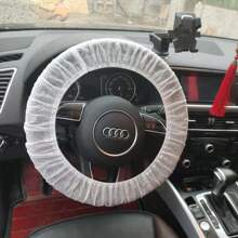 新款批发一次性汽车方向盘套无纺布 汽车防尘无纺布方向盘保护套