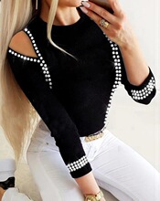 W 65881 Fashion Hollow Out Hot Drill Top �r���U������ �羳��