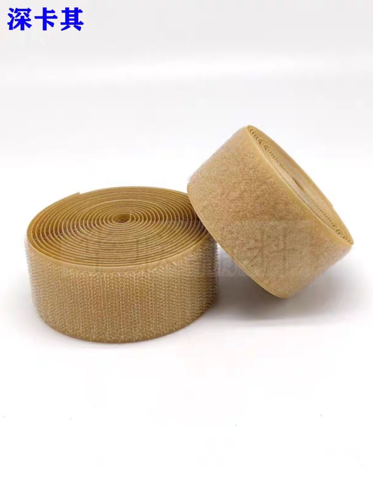 Khaki Magic Tape Colorful Hook and Loop Nylon Burr Patch Male and Female Buckle Non-Adhesive Sewing Accessories Buckle