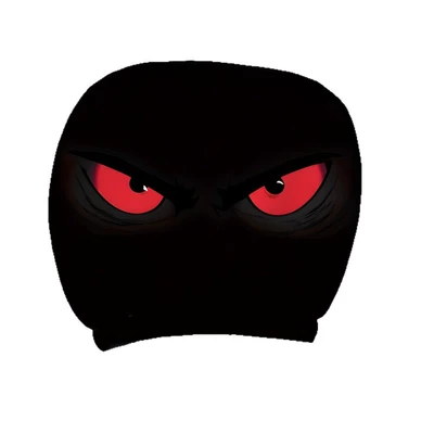 Cover with Red Devil Eye Pattern: Universal seat cover