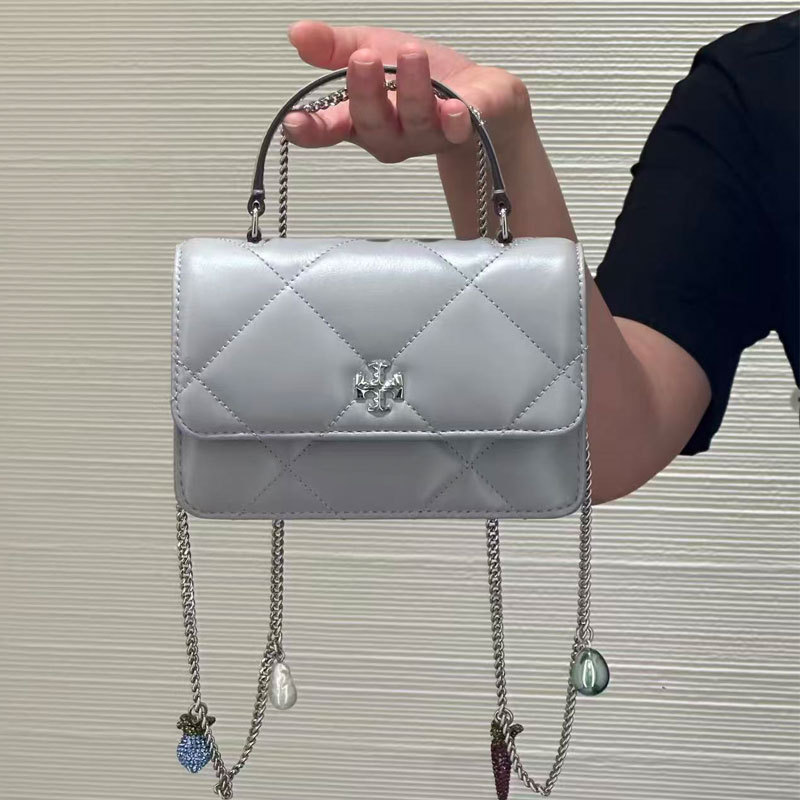 TB women's bag 26 new model chain bag Kira quilted handbag chain wallet small Chanel-style cloud bag flap bag