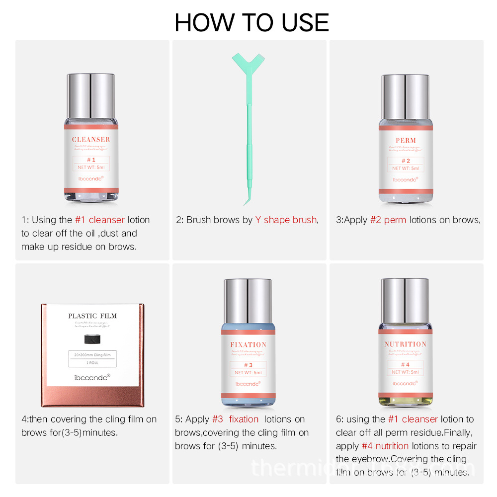 Brow Perm Set Steps
