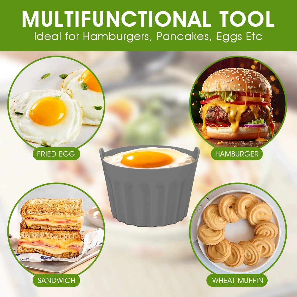 Amazon New Product Air Fried Cup Baking Cup Silicone Billing Plate Moved Cup Baking Cake Mold Egg Tart Mold