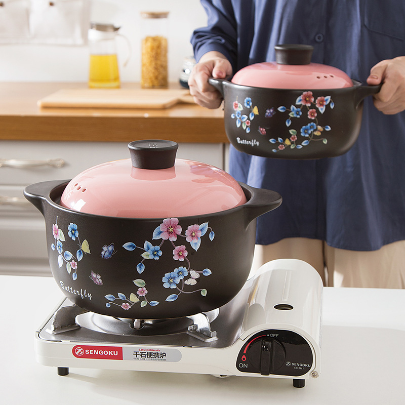 陶瓷砂锅明火燃气灶炖锅煲汤家用沙锅煲仔饭耐高温干烧汤煲大瓦煲