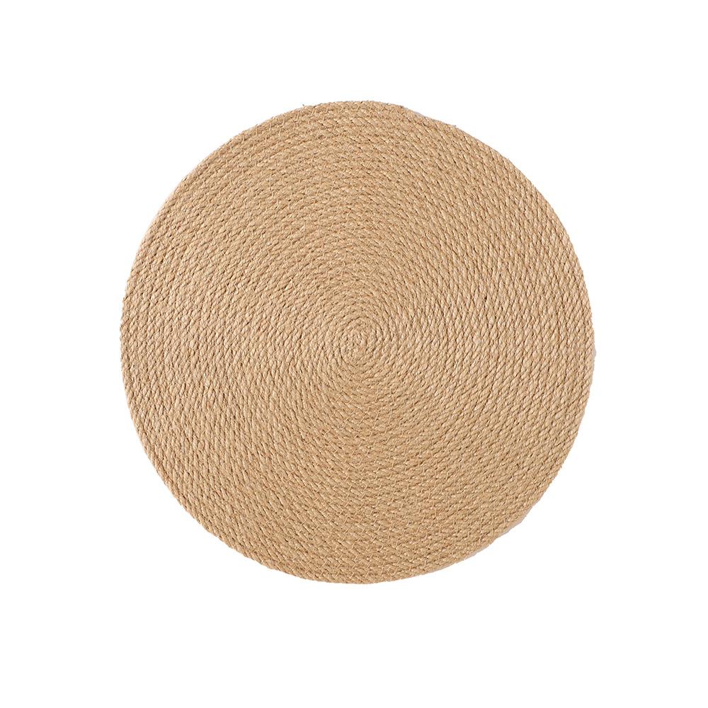 Alfombra de yute de alta calidad natural de Bengala alfombra de aislamiento térmico de escritorio alfombra protectora degradable