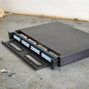 Mpo Optical Cable Terminal Box 96-Core Pull-Out 1U Wiring Rack Lc High-Density Single-Mode Multi-Mode Optical Fiber Terminal Box