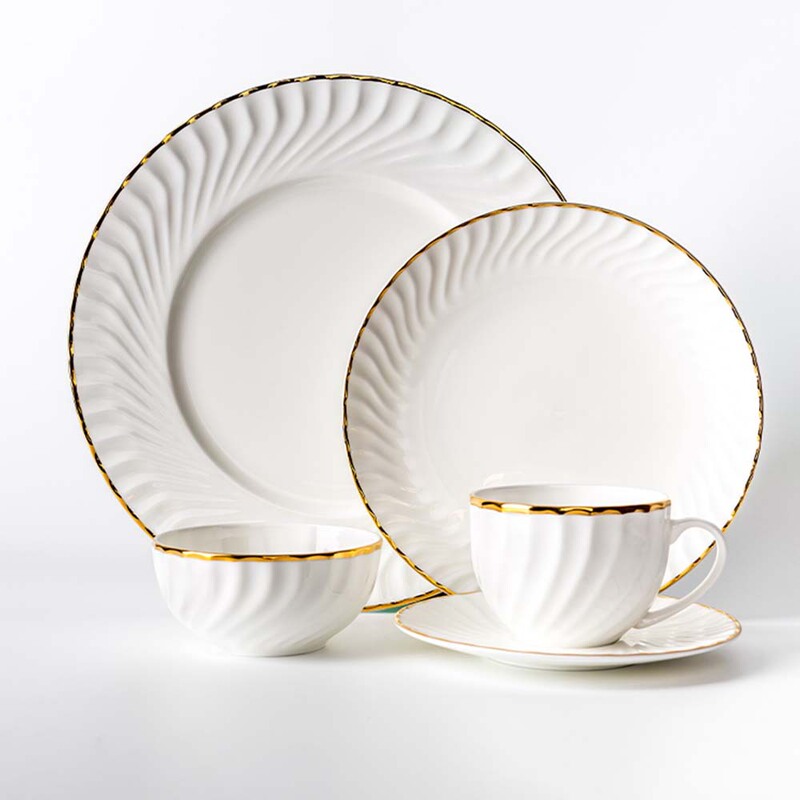 Ceramic Plates Ins-Style Ceramic Tableware Gift Box Set Bowl and Plate Set Light Luxury Gold-Rimmed Ceramic Tableware Ceramic Plates Ins-Style Ceramic Tableware Gift Box Set Bowl and Plate Set Light Luxury Gold-Rimmed Ceramic Tableware
