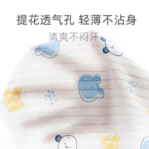 Newborn baby single-piece top summer thin men's baby clothes pure cotton T-shirt boneless children's short-sleeved underwear for girls