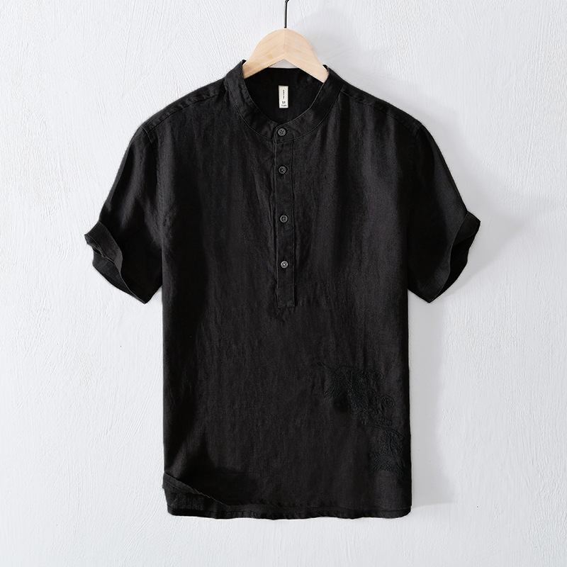 Men's Oversized Short Sleeve Shirt Breathable Modal Blend Casual T-Shirt For Streetwear And Summer Minimalist Solid Colors M-8XL_voghion.com