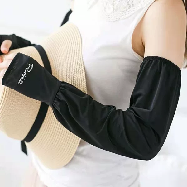 Summer thin oversleeve Ice Silk breathable hand sleeve sun protection UV protection riding arm protection men and women same style hand protection sleeve