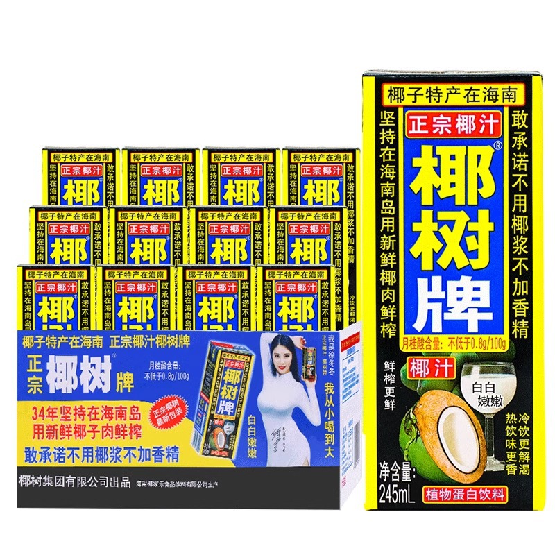 椰树椰汁正宗植物蛋白椰奶椰子汁饮料椰树牌海南特产