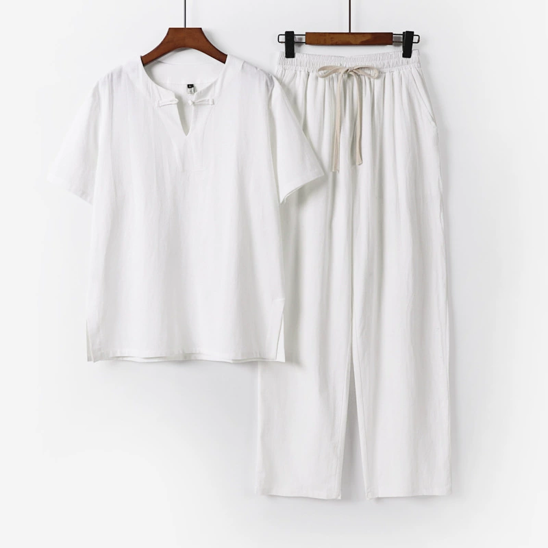 Одежда для йоги, новинка весны и лета, новый мужской костюм для йоги, свободный большой размер, индийская одежда для дзен, свободная одежда для медитации из хлопка и льна для мужчин