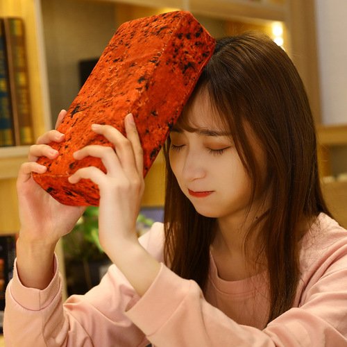 Creative simulation, spoof, weird personality, bricks, pillows, plush toys, tricking men, wholesale gifts