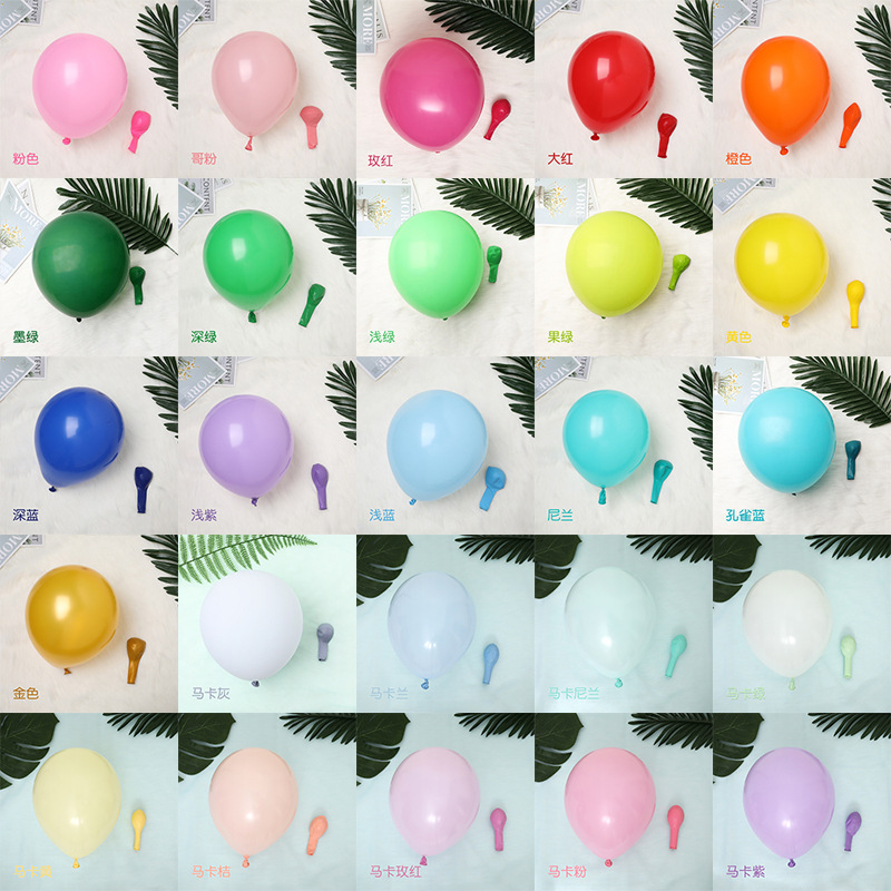 10inch Matte Balloon Thickeneded Ins Style Colorfulful Macaron Colorful Birthday Party Proposal Confession Arrangement