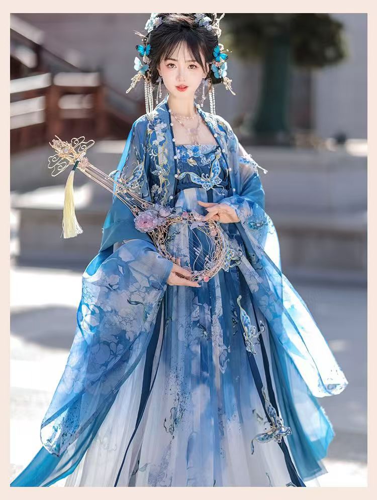 blue traditional chinese dress Chinese Hanfu Traditional Dress main image 0