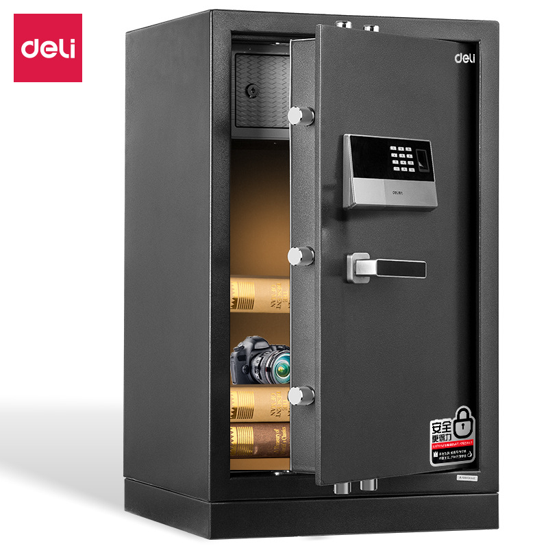 Caja Fuerte Inteligente de Huella 4074 de Acero con Contraseña Electrónica y Antirrobo para Oficina y Hogar