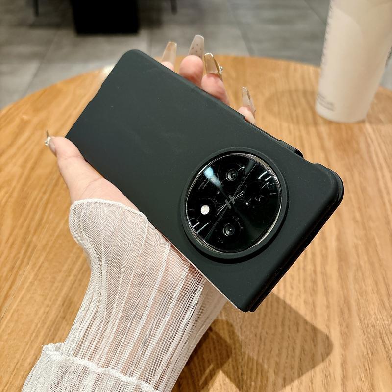 OPPOFindN5 携帯電話ケースに適した新しい折りたたみスクリーンハイエンド液体シリコーンフリップカバー落下防止保護カバー女性用|undefined