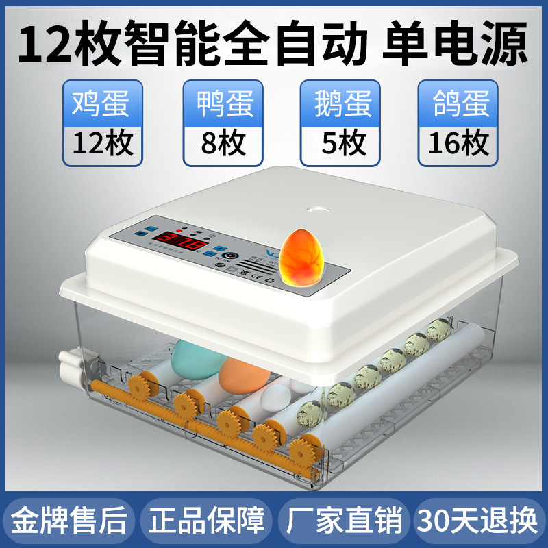 家庭用孵化器ひよこ孵化器小型家庭用孵化機全自動知能鶏鴨ガチョウ鳩孵化機|undefined