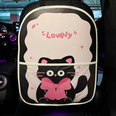 Multifunctional Kitten Car Anti-Kick Pad, Universal Rear Seat Backrest Anti-Dirt Protective Pad, Car Rear Seat Protection Pad (Chair back anti-kick pad) - multifunctional-kitten-anti-kick-pad-1-piece