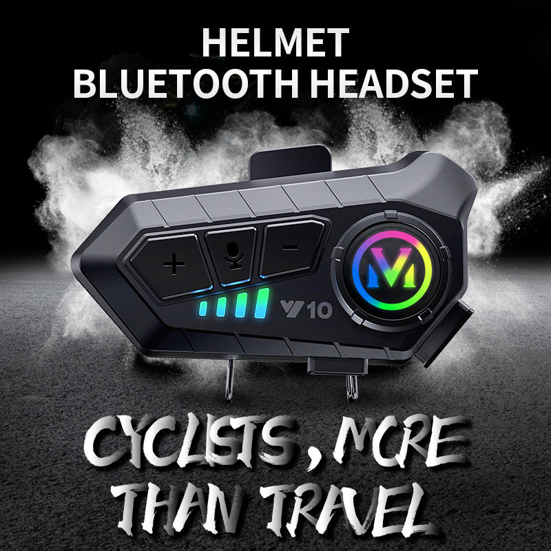 Y10 Cross-border Explosions Helmet Bluetooth Headset Waterproof Noise Reduction Motorcycle Headset Helmet Headset Manufacturer