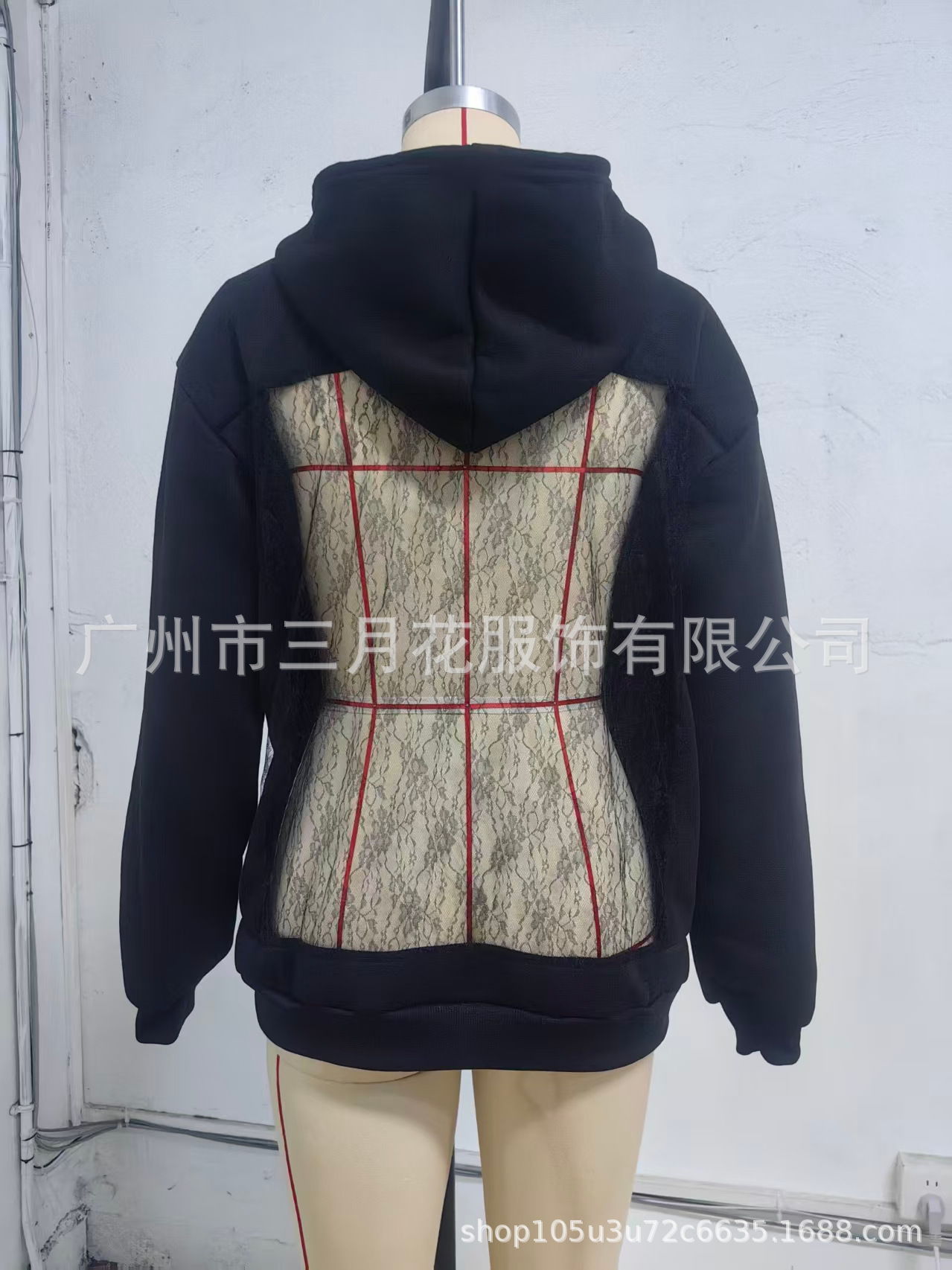 Sudadera con Capucha para Mujer de Poliéster con Manga Larga
