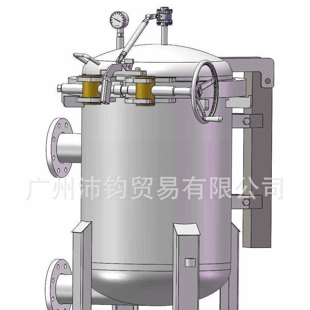 广铼厂家直销工业级多袋过滤器快开式多袋过滤器饮料食用油过滤器