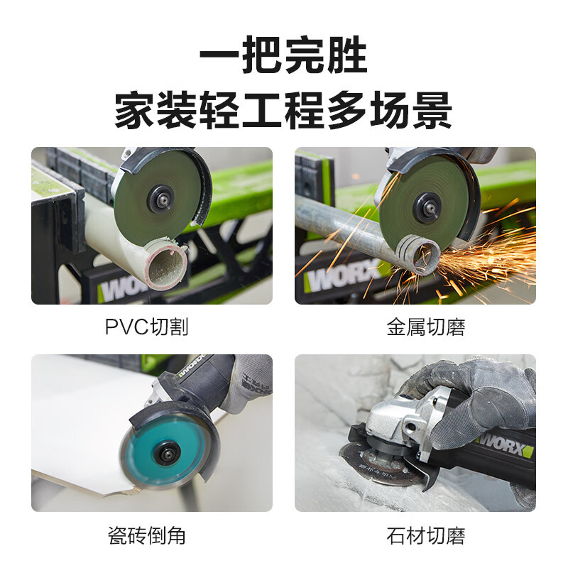 WIX 20V sin escobillas molino de ángulo de litio WU805 (4.0 doble eléctrico) recargable máquina de pulido y corte eléctrico mano