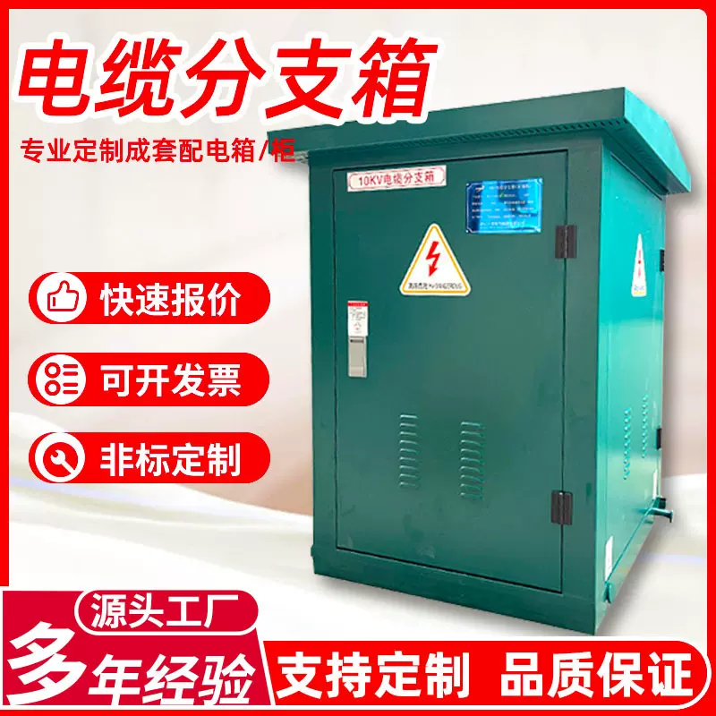 10kv高压电缆分支箱dwf-20/630一进二三四出户外欧式不锈钢分接箱