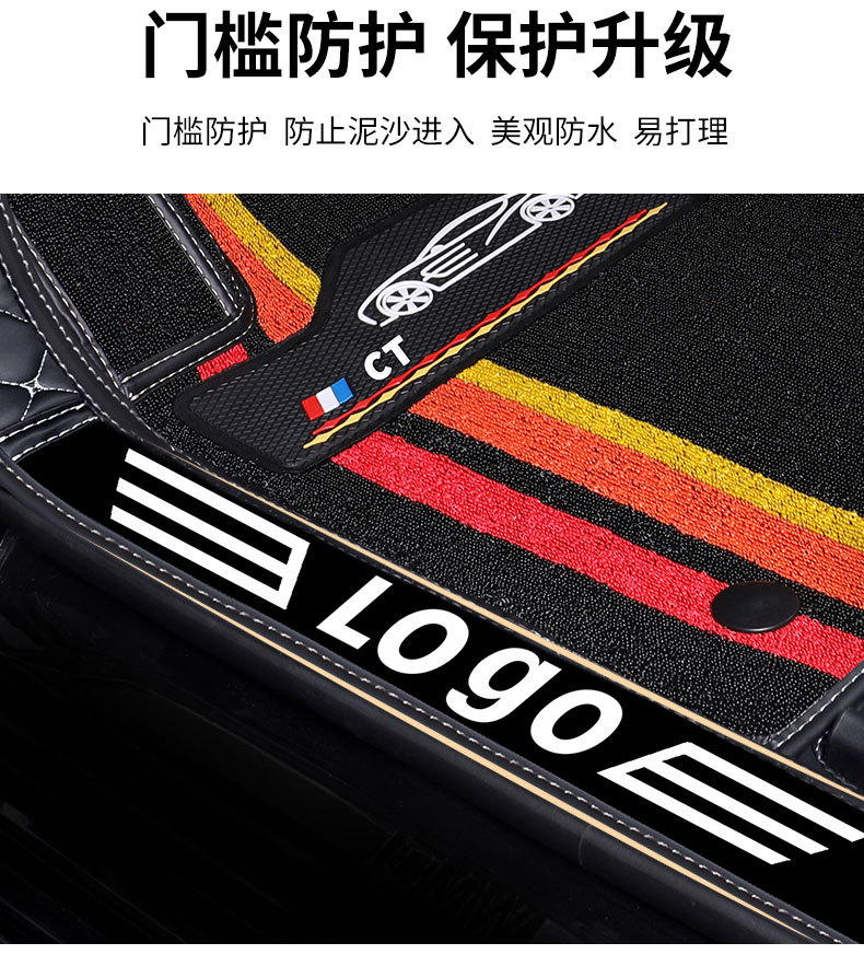 Suitable for overseas RHD right-hand drive vehicles, leather full-coverage floor mats, thickened and non-slip, for sedans and SUVs