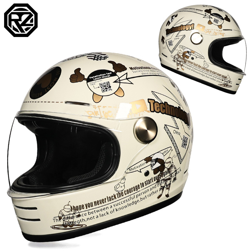 Casco Integral de Crucero para Motocicleta de ABS Estilo Retro image 12