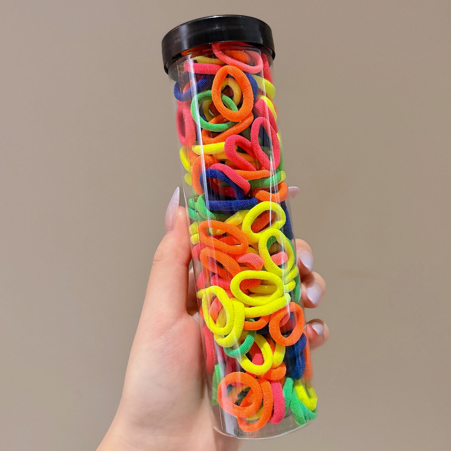 Anillo de cabello para niños niñas correa de cabello no daña el cabello para bebés anillo de toallas enlatadas corda de cabello pequeña cinta de color trenzado image 15