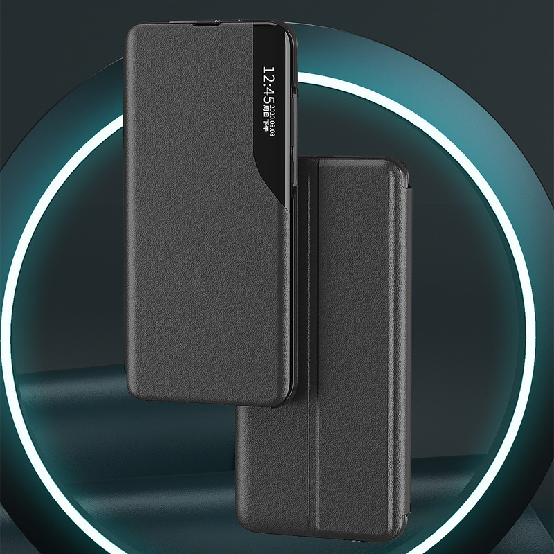 Suitable for Samsung S26Ultra Side Window Magnetic Holder Phone Case S25Fe Lightweight Anti-Fall M55 Flip Leather Case