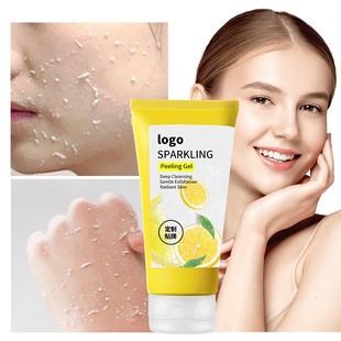 Lemon Peeling Gel Facial Deep Cleansing Gel Gentle Peeling Scrub Green Facial Mud Treasure Processing