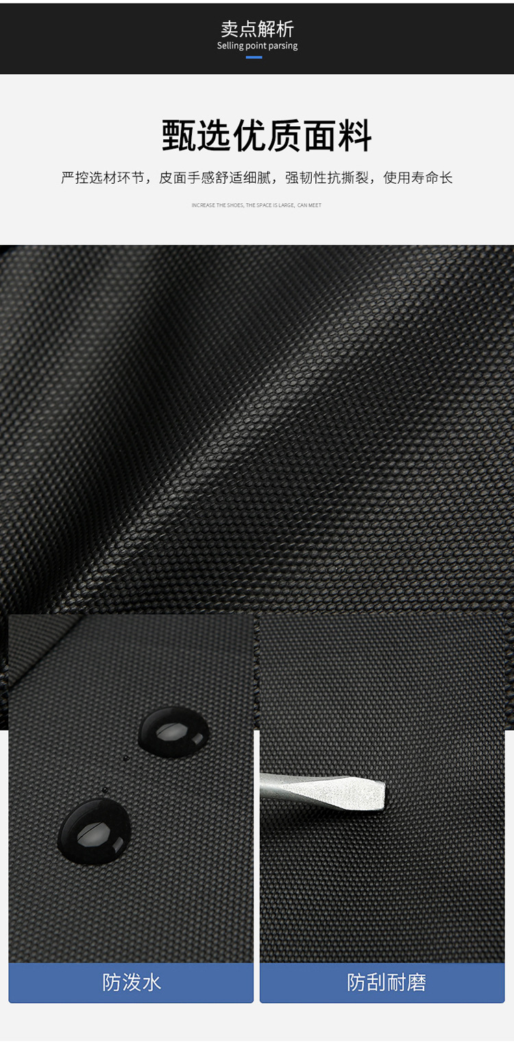 The new 2024 minimalist and sophisticated briefcase men's large-capacity casual sports single-shoulder bag is water-resistant for cross-border use undefined