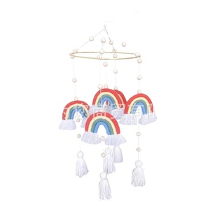 New Nordic style rainbow pendant rainbow home decoration crib pendant wind chimes photography props