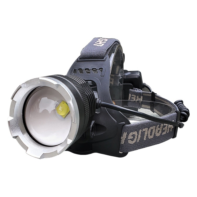 Faros transfronterizos P50 de aleación de aluminio led iluminación para exteriores iluminación para la cabeza luz fuerte carga USB luz de pesca nocturna reflector