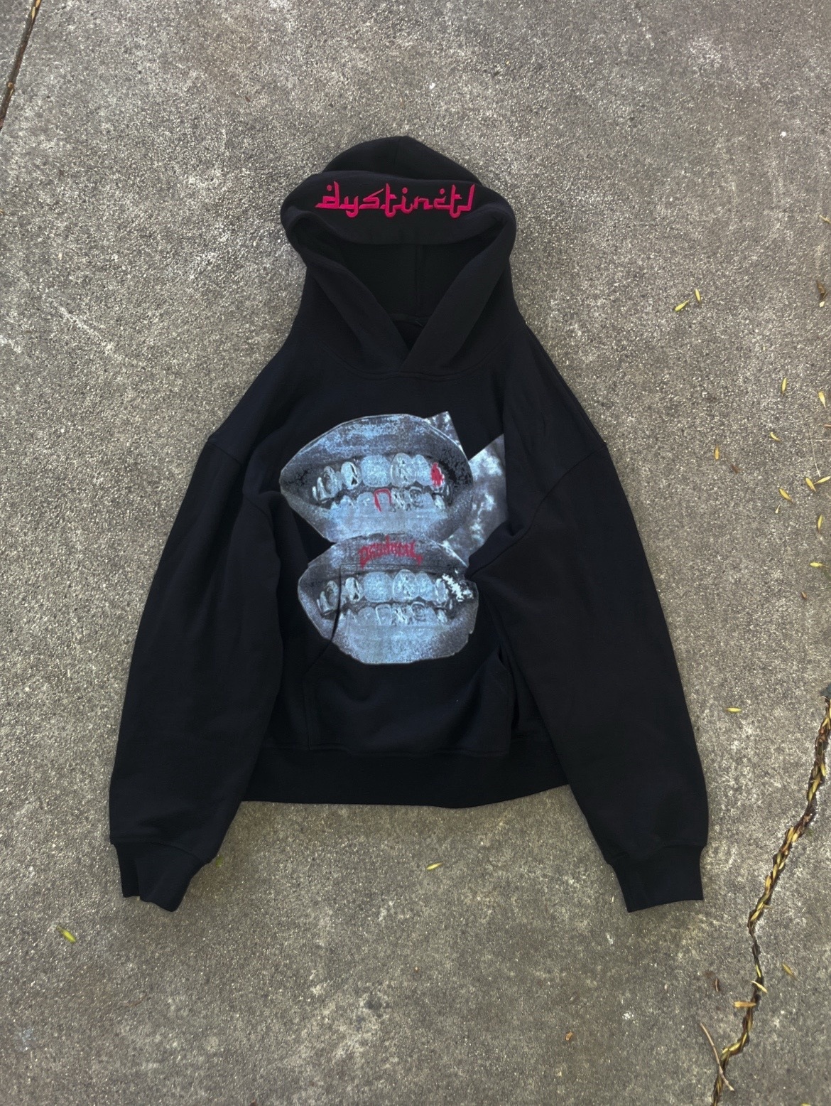 Men's Clothing European And American Personality Dark Print Sweatshirt Sweatpants Suit Long Sleeved Pullover Hoodie Retro Jacket_viptrois.com
