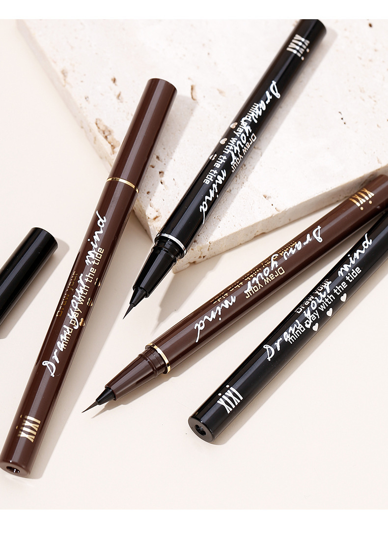 xixi Desert Track Long Eyeliner Pen, extremely fine, waterproof, sweat-proof, not easy to smudge the lower eyelashes, and a shadow pen for the undereye undefined