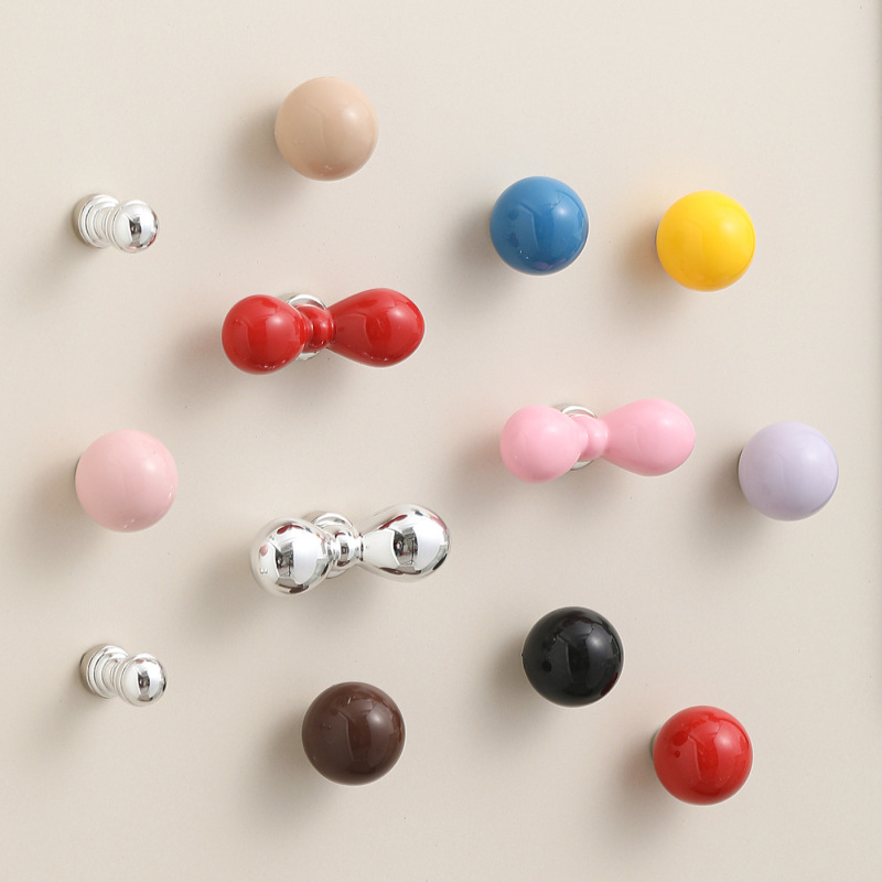 Dopamine Ball Strong Magnetic Hook Multifunctional Key Holder Decorative Pendant Pegboard Refrigerator Magnetic Sticker