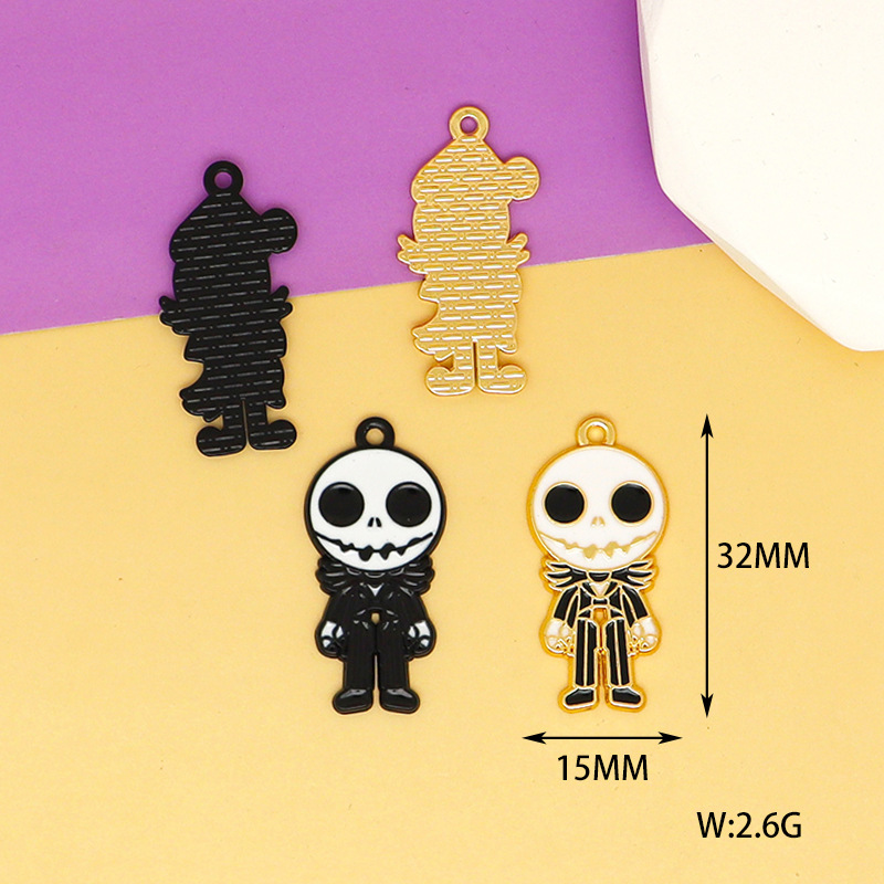 36g Weight Pendant Jewelry Making Type 15*32mm, 16*32mm, 18*33mm Jewelry Making Size DIY Jewelry Accessories Classification 10 PCS/Package Quantity Alloy Material Halloween Festival Ghost Pattern Enamel Design Cute, Funny Style 10 PCS/Package 15*32mm 16*32mm 18*33mm Alloy Ghost Pendant 7