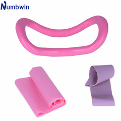 Yoga Latex Resistance Band Set of 3, Pilates Back Extension Ring, Fitness Elastic Bands, Deep Squat Stretch Latex Strap