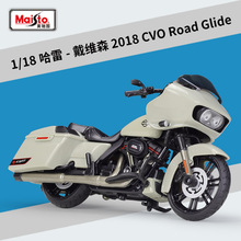 ����ͼ1:18���״�άɭ2018CVO Road Glide����Ͻ�Ħ�г���Ʒģ��