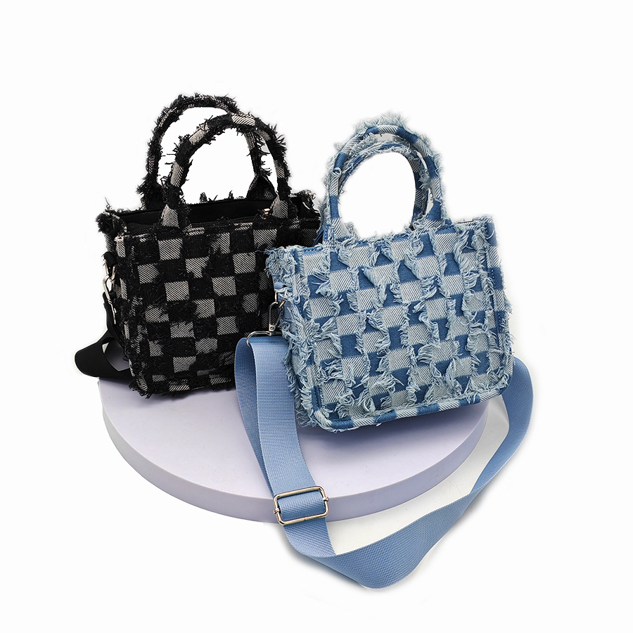 Nueva Bolsa de tela vaquero portátil para clases, bolso especial, bolso vaquero, Crowdsourcing femenino, versión coreana de moda