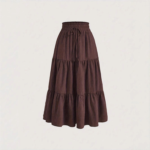 New Plus Size Semi-Body Skirt European and American Plus Size Semi-Body Skirt Cupcake Skirt